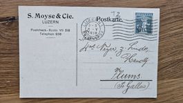 Postkarte mit 138 III (26.--) ab 2.50