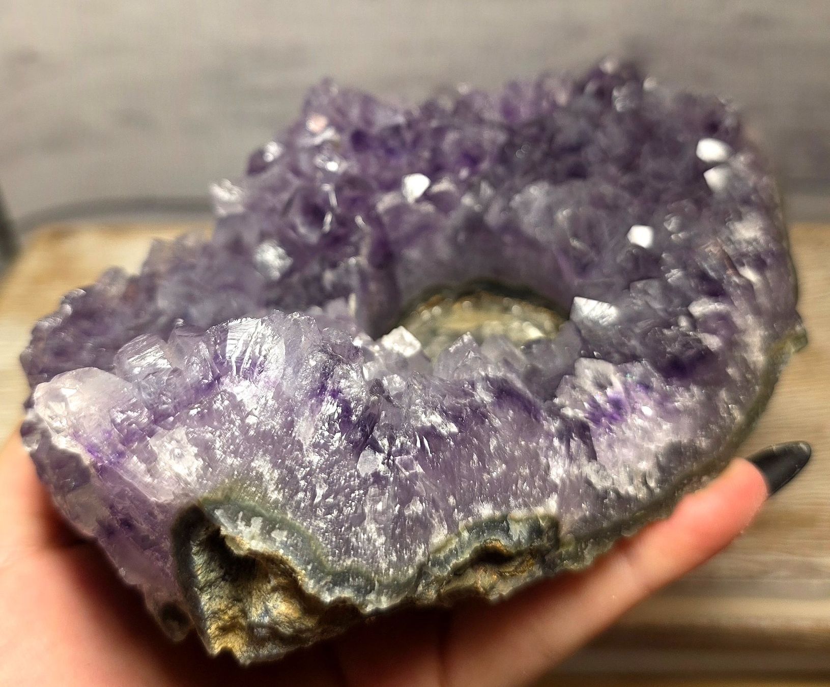 Minerali & Pietre curative: Amethyst Teelicht Halter F 850g – Nuovo e nell'imballaggio originale da Matzingen venduto da Shay_Crystalz 2