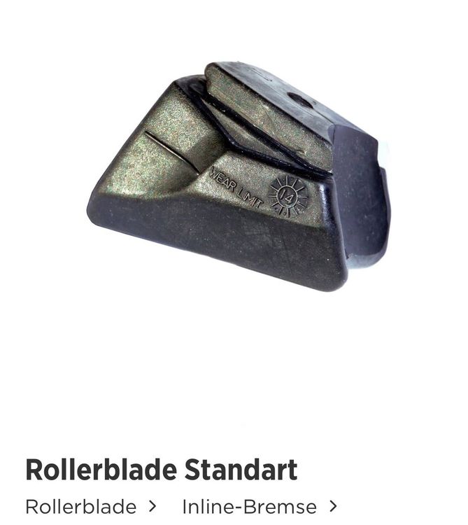 Inline Bremsklotz, Marke Rollerblade Kaufen auf Ricardo