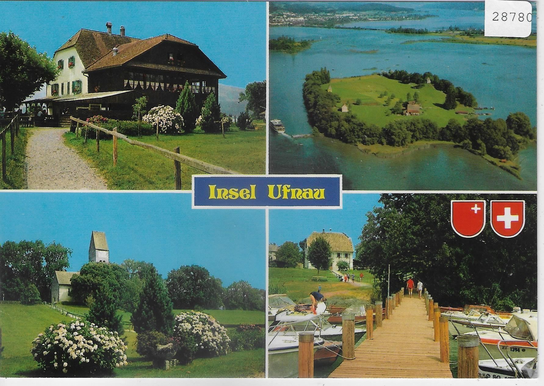 Cartoline postali: Insel Ufenau - Multiview – Usato da Ettingen venduto da Kartenplanet
