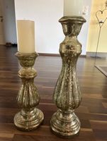 Kerzenständer Set Gold Optik, Vintage Stil