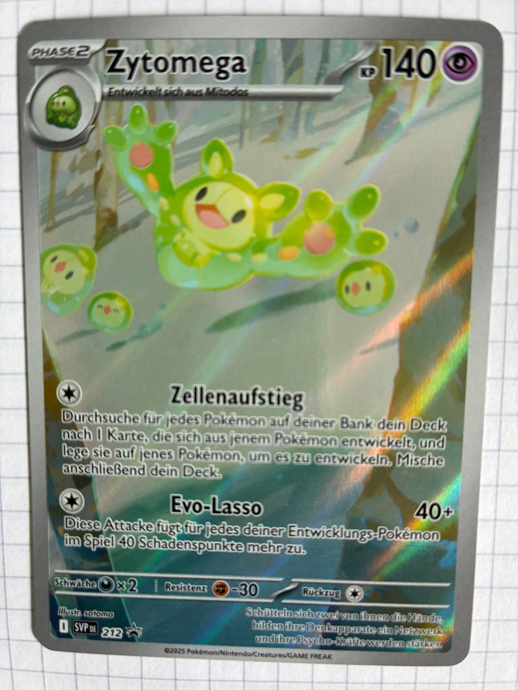 Cartoline: Zytomega SVP 212 Holo DE – Usato da Magden venduto da MissPerfect