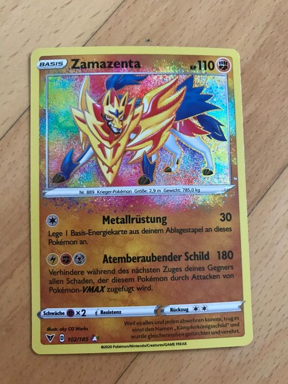 Pokémon Amazing Rare Zamazenta | Kaufen Auf Ricardo