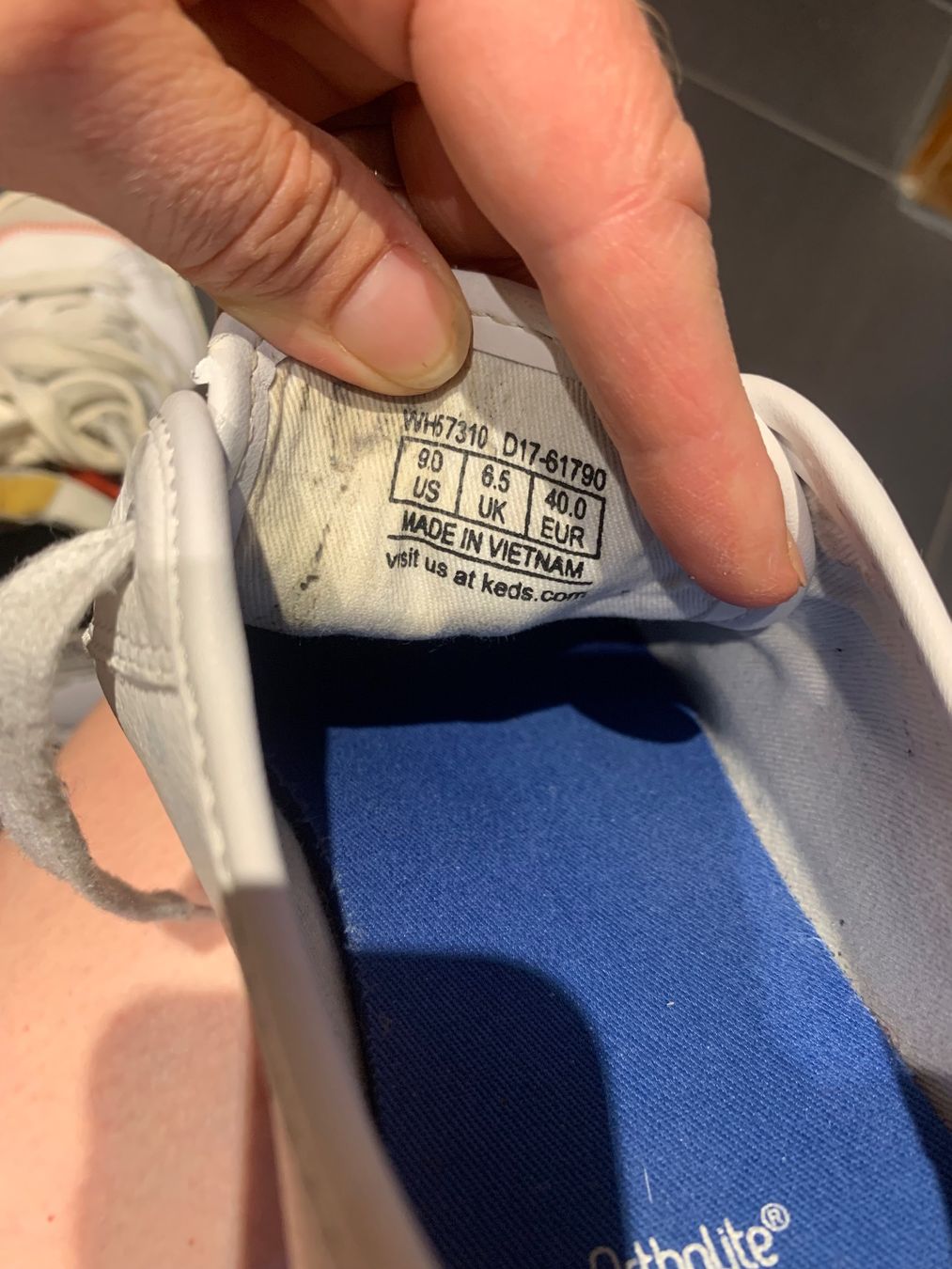 Scarpe da donna: KEDS Leder Sneaker weiss Gr. 40 – Usato da Winterthur venduto da amapola 5