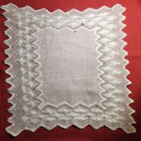 Spitzen Deckchen, Weiss, Vintage!