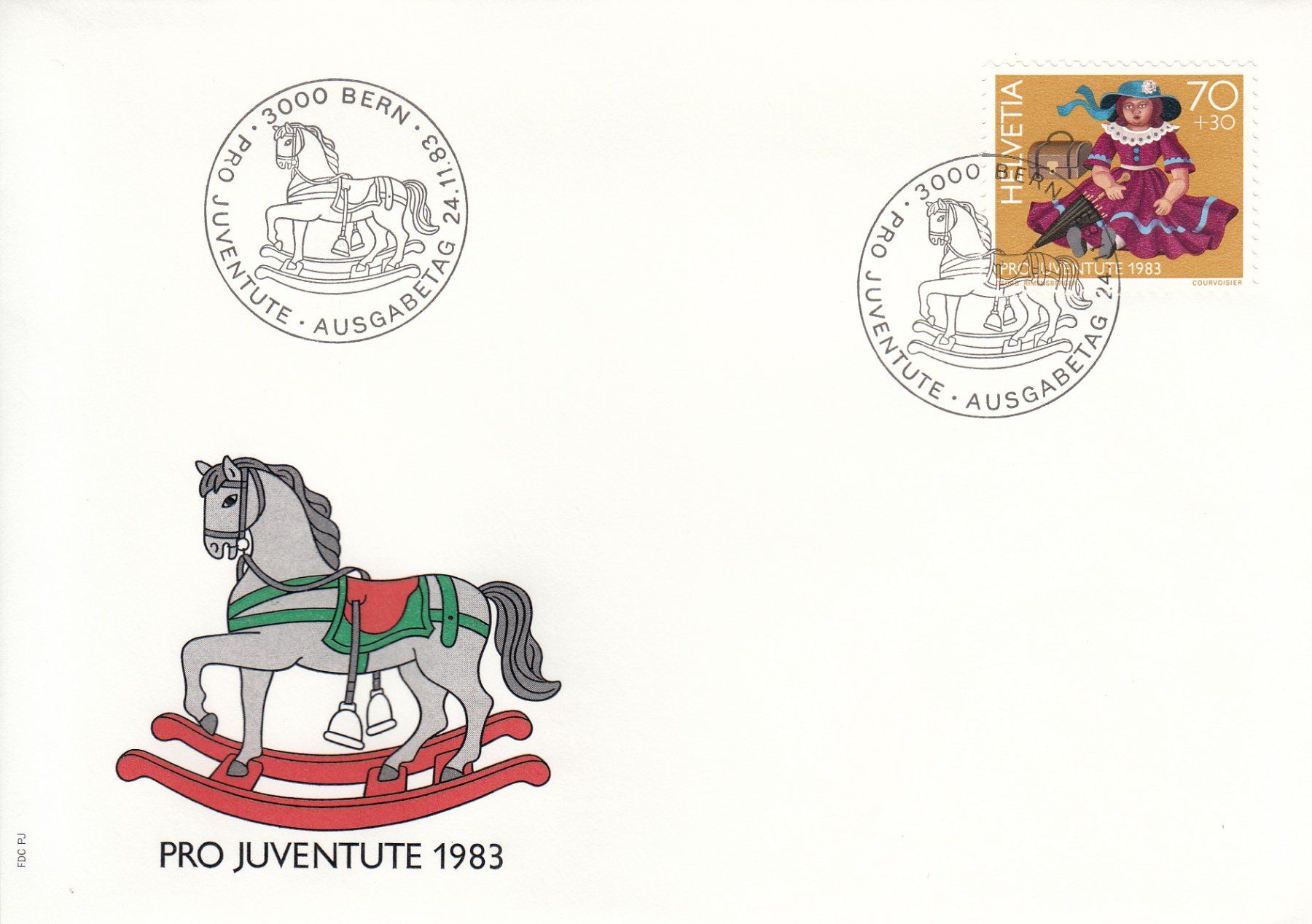 Tutti i francobolli: 1983 Pro Juventute  4 FDC von den Einzelmarken – Usato da Spreitenbach venduto da Mustang_1105 2