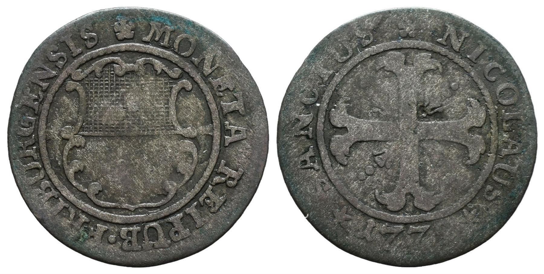 Tutti le monete: Freiburg Halbbatzen 1772   /2771 – Usato da Trimbach venduto da Solothurn1