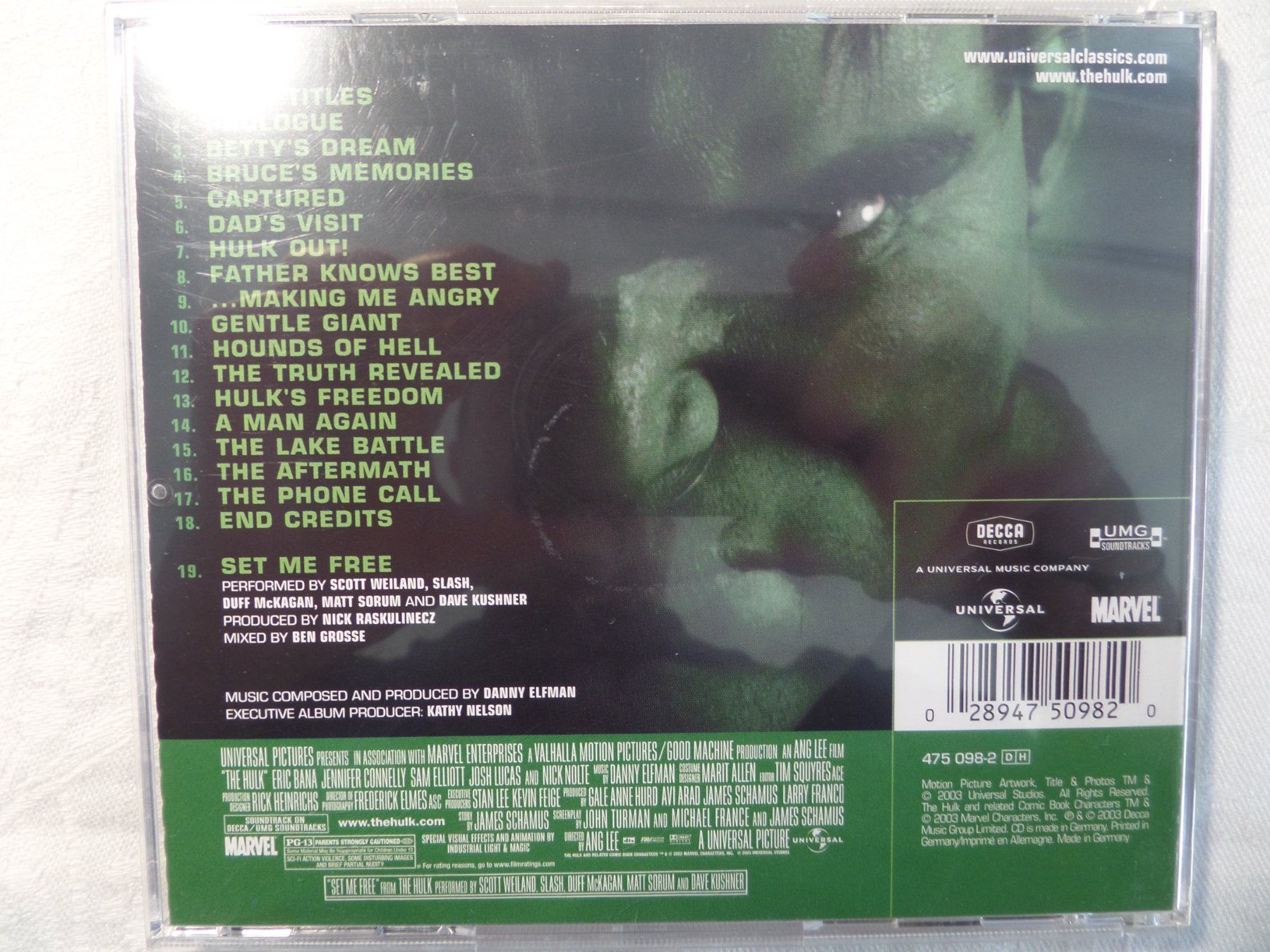 CD: Danny Elfman - Hulk – Usato da Genève venduto da CDLPBookS 1