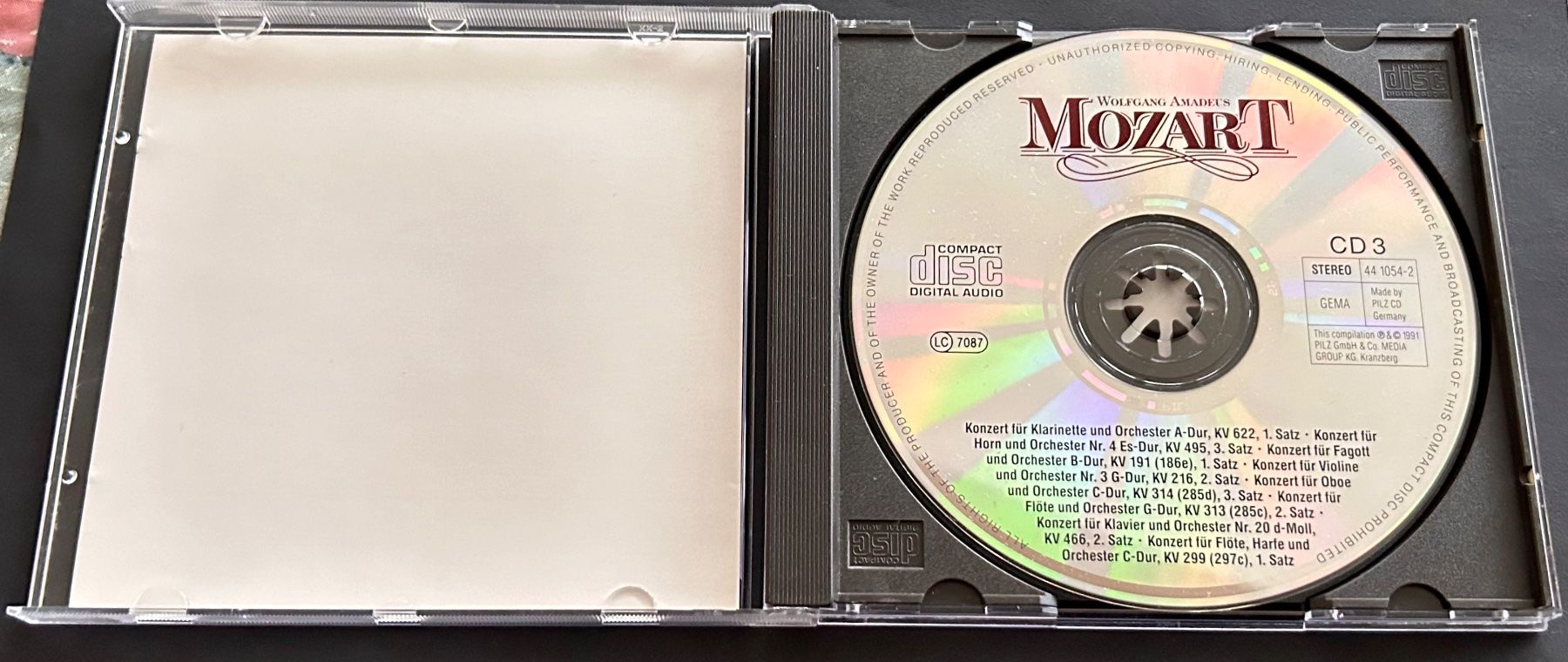 CDs: Mozart "Berühmte Meisterwerke" CD 3 – Gebraucht aus Spiez von martin-7973 2