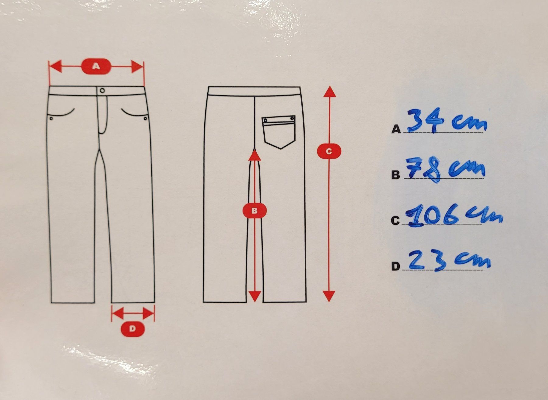 Hosen: Pantalon noir rayé – Gebraucht aus Lausanne von PlusValue_Lausanne 2