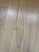 Silberkette mit Zirkonia Anhänger - 27cm