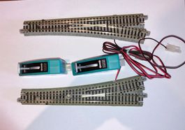 (2)Paire aiguillages électriques Kato avec commande