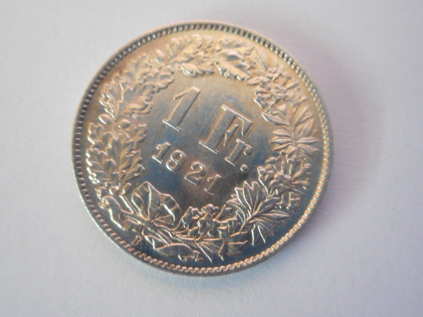 Tutti le monete: 1 Fr. 1921 silber  unz/stgl – Nuovo (secondo la descrizione) da Kriegstetten venduto da pizlad2010 1