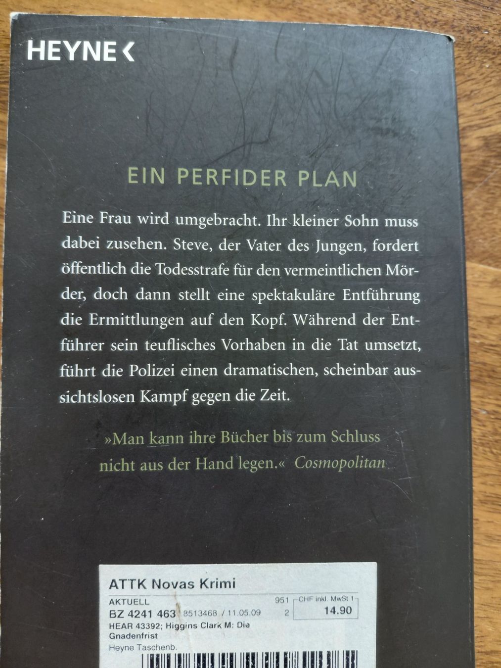 Bücher: Gnadenfrist von Mary Higgins Clark – Gebraucht aus Seftigen von man_tr96 1