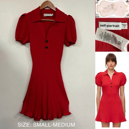 Self Portrait Rib Knit Dress