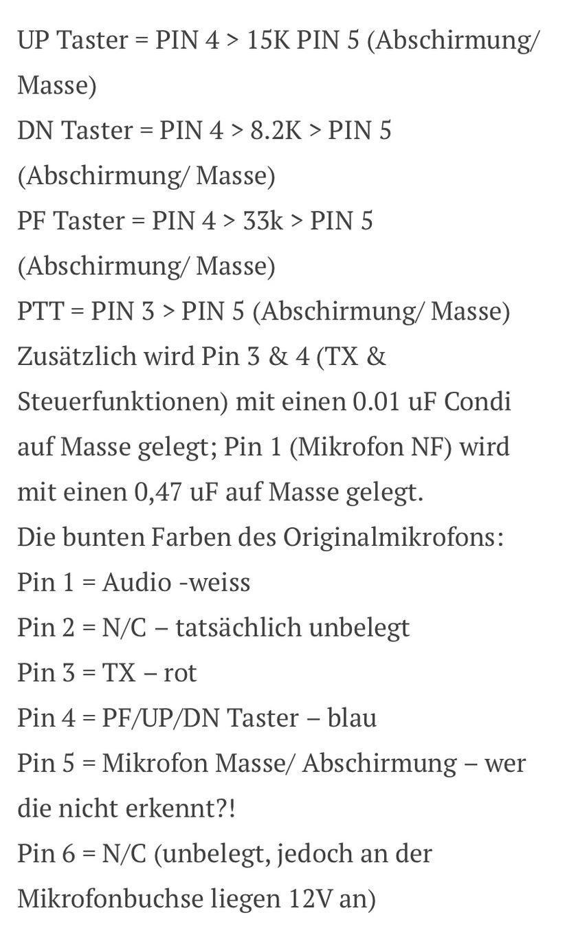 Radiocomunicazione: CB-/Amateurfunk 6-Pol GDCH Mikrofon – Nuovo e nell'imballaggio originale da St. Gallen venduto da Radiomania-Schweiz 2