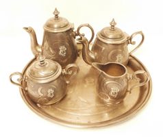 Original WMF Antikes Kaffee- & Teeservice 5tlg mit Tablett