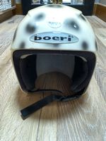 Great child’s leopard ski helmet. 54cms