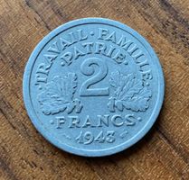Frankreich 2 Francs 1943