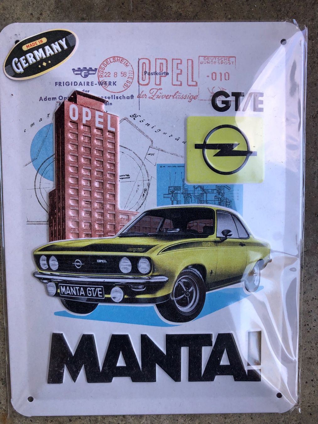 Schilder: Opel manta gte Oldtimer gm classic coupe – Neu und originalverpackt aus Reinach AG von rares75