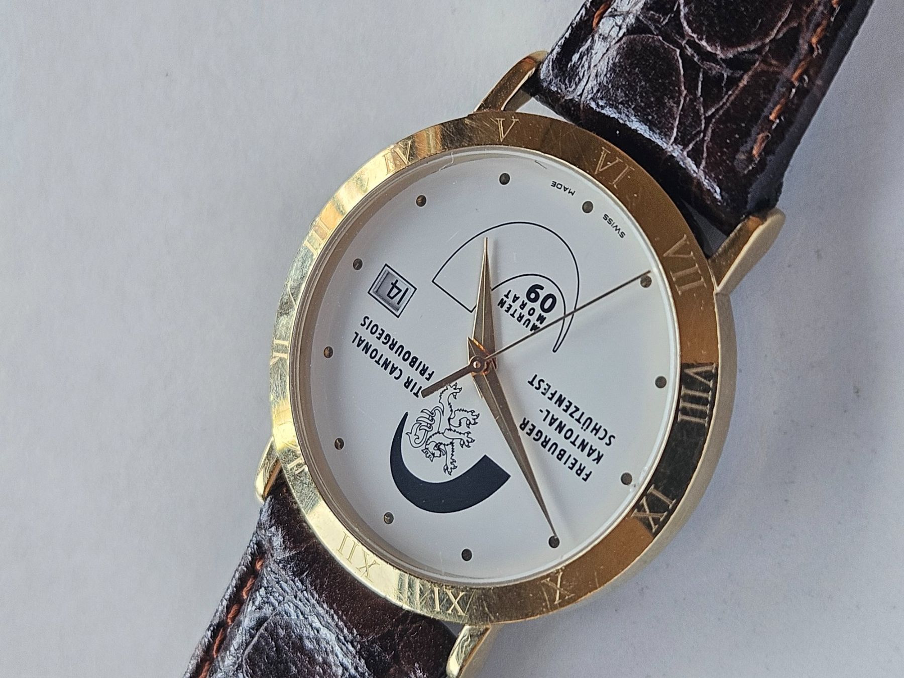 Orologi: 127 Freiburger Kantonalschützenfest Date Quartz – Usato da Berikon venduto da mmm21 1
