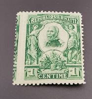 Haiti 1904 General Pierre Alexis, dezentriert briefmarke