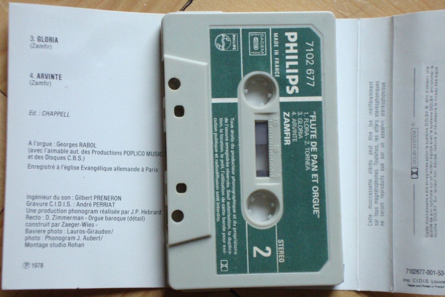 Cassettes audio: ZAMFIR - FLÛTE DE PAN & ORGEL – D'occasion à Bern par carola31 3
