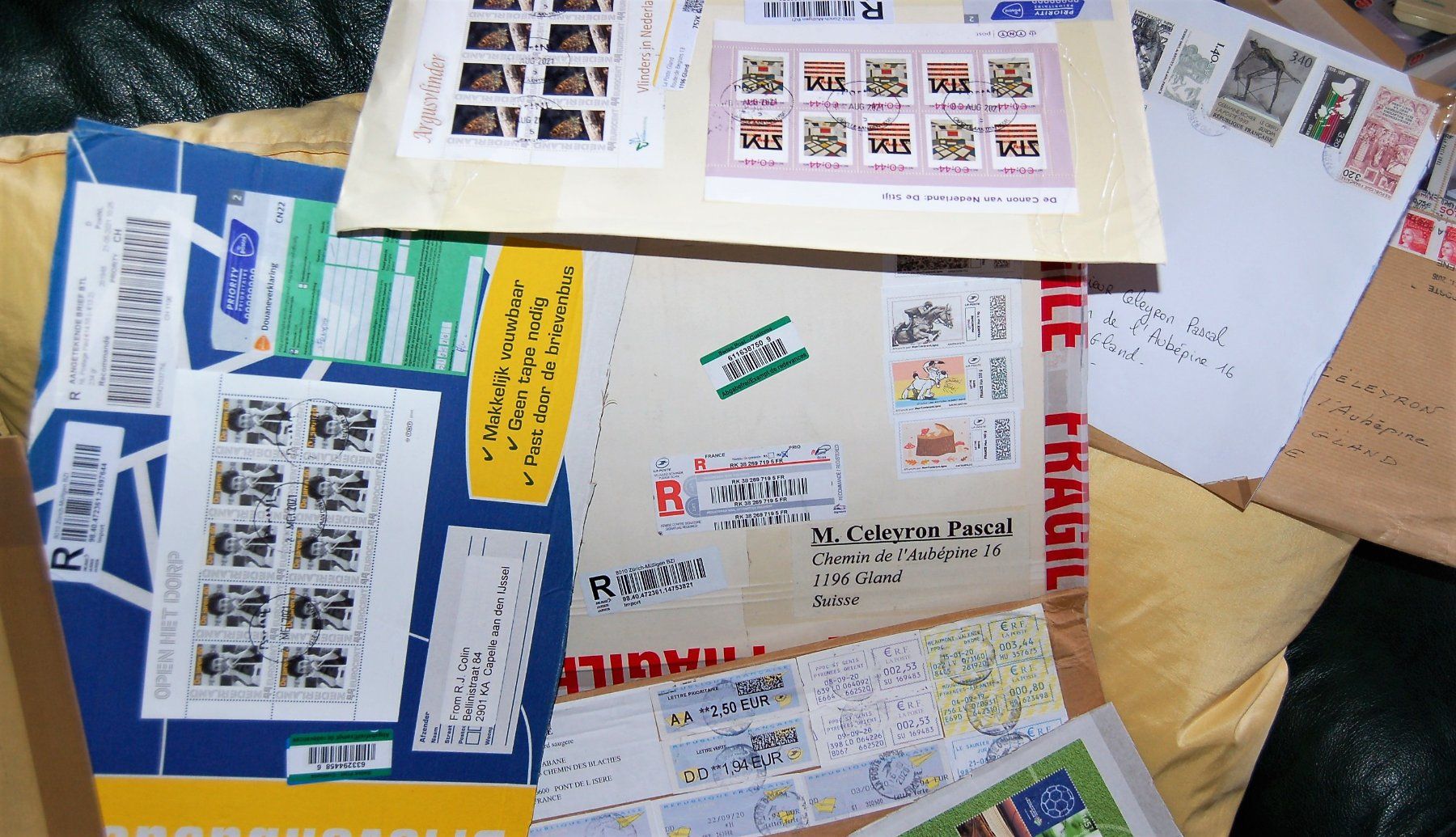 Alle Briefmarken: Lot de lettres ayant voyagées – Gebraucht aus Gland von pas_wxw 7
