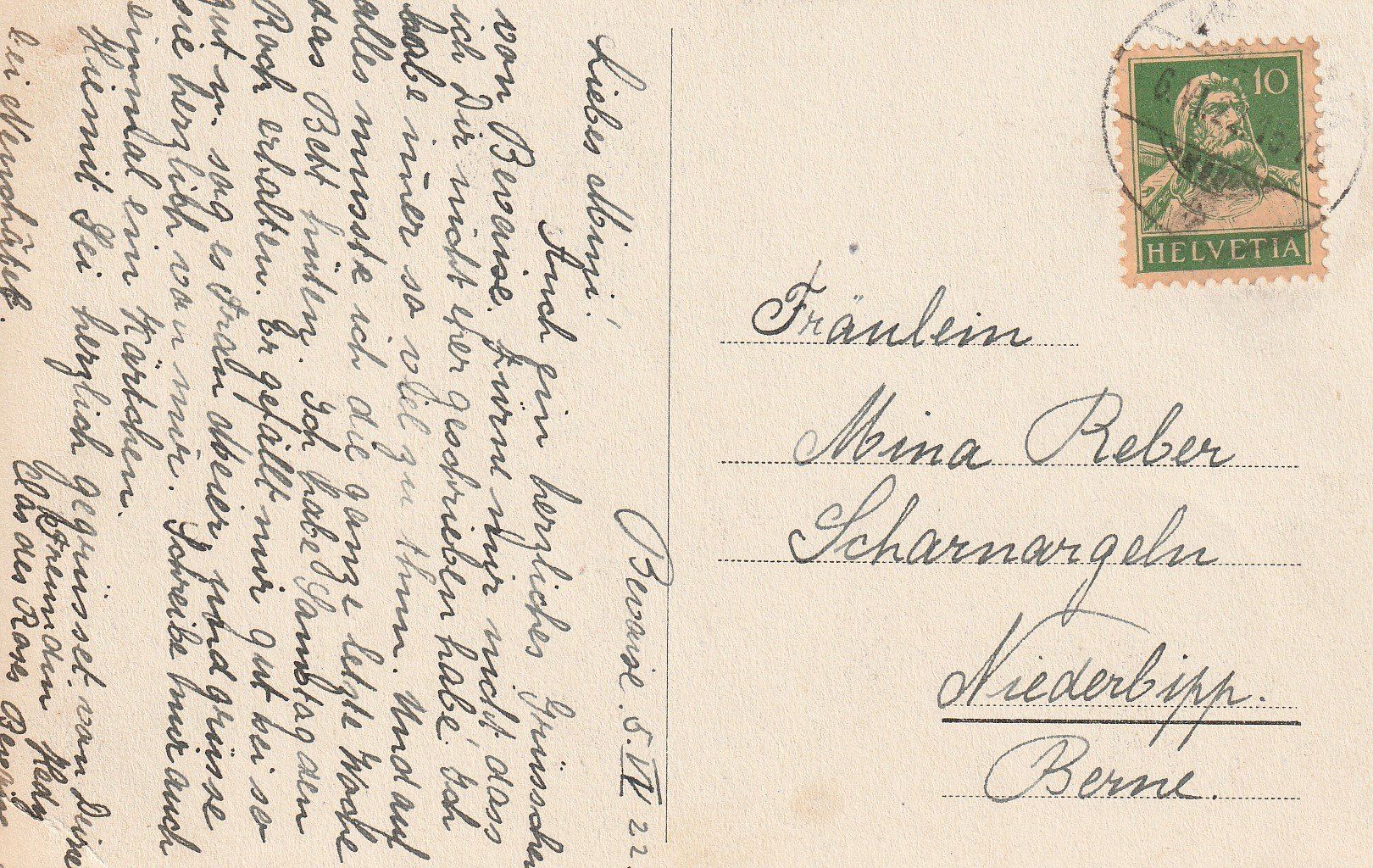 Cartoline postali: AK Bevaix - gel. 6.6.1922 – Usato da Fribourg venduto da schnalla92 1