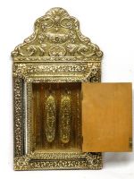 Miroir armoire baroque hollandais laiton Spiegel Schrank