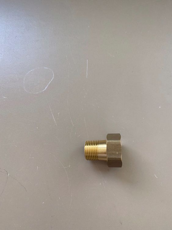 Instalguru Wasserzähler Verschraubung 2x Set - Messing, 5/4'x1' Gewinde (Für Heizung & Wasser)