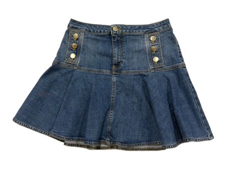 Vicolo Jeansrock Mini Gr. M mit goldenen Knöpfen Faltenrock
