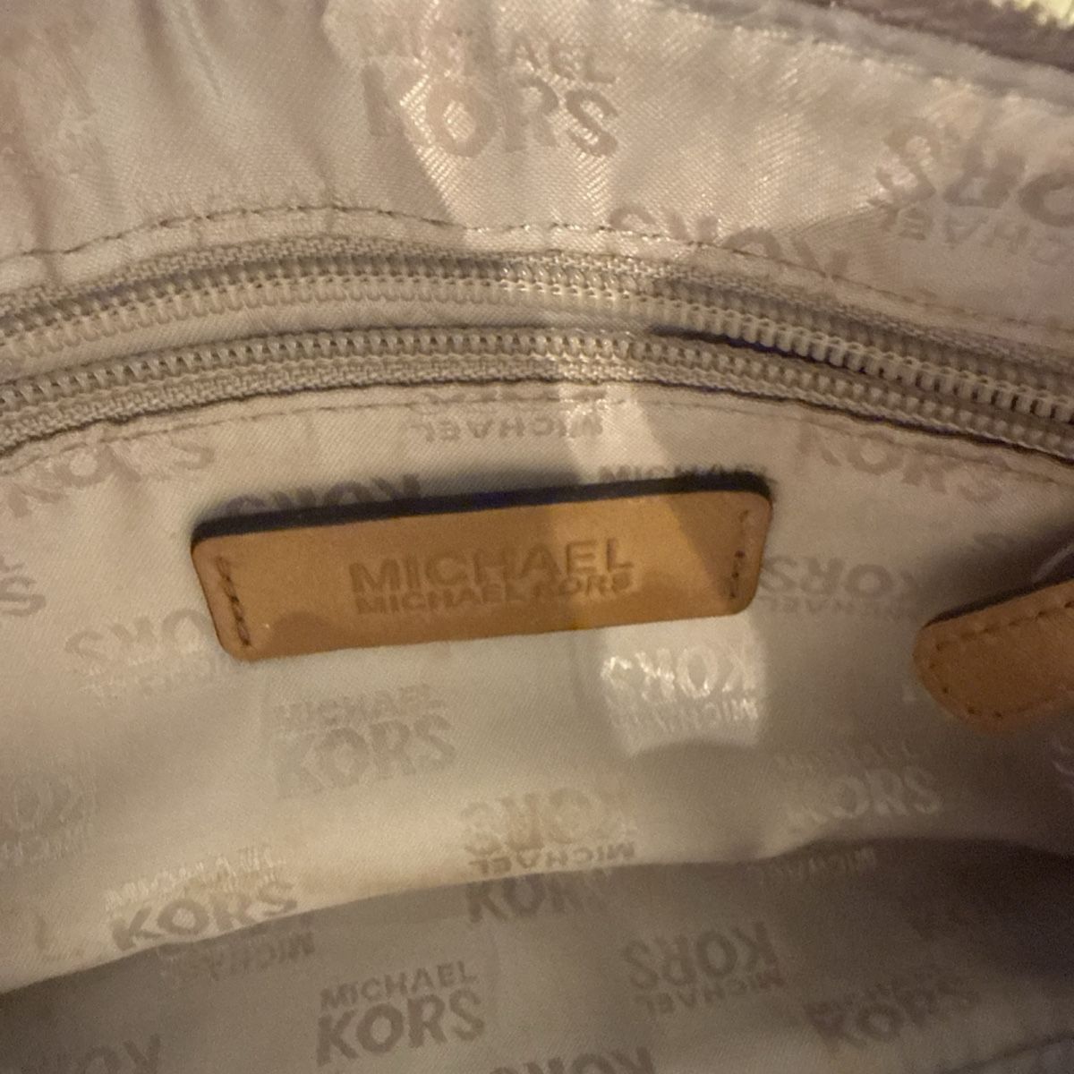 Michael Kors Taschen für Damen: Michael Kors clutch bag monogram beige leather – Gebraucht aus Basel von aaegh 3