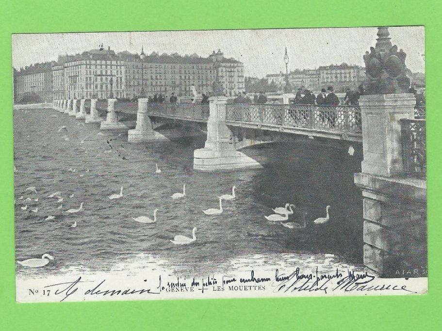 Cartoline postali: Genève, Les Mouettes – Usato da Zürich venduto da t24_de