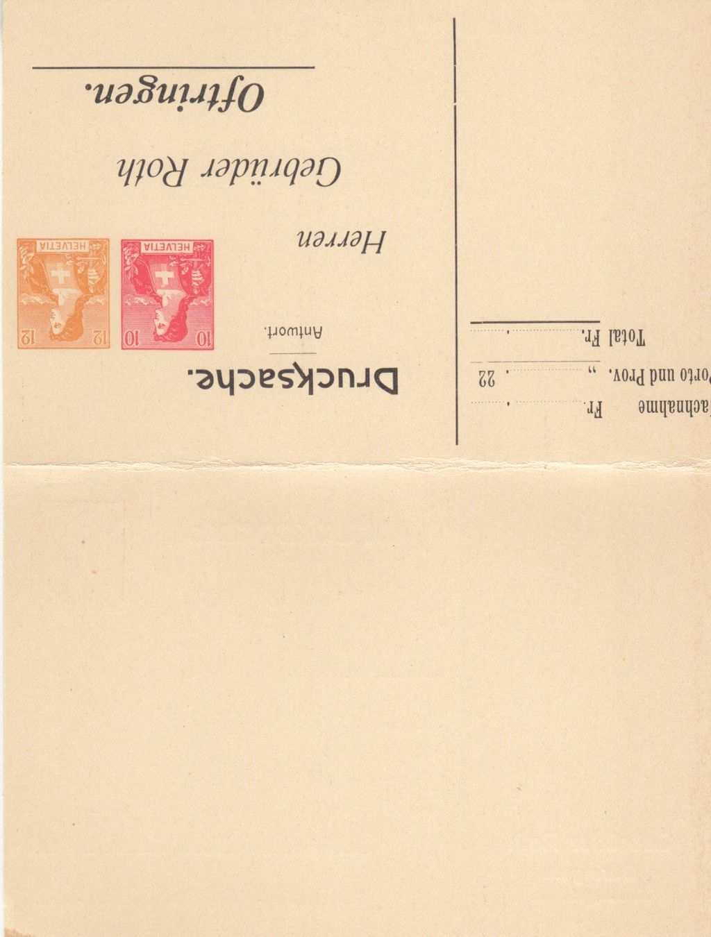 Alle Briefmarken: SGK PPK 270 Roth Oftringen – Gebraucht aus Bürglen TG von StampGraf 1