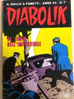 DIABOLIK AL LIMITE DELL'IMPOSSIBILE inedito N° 7 1981 ( XX )