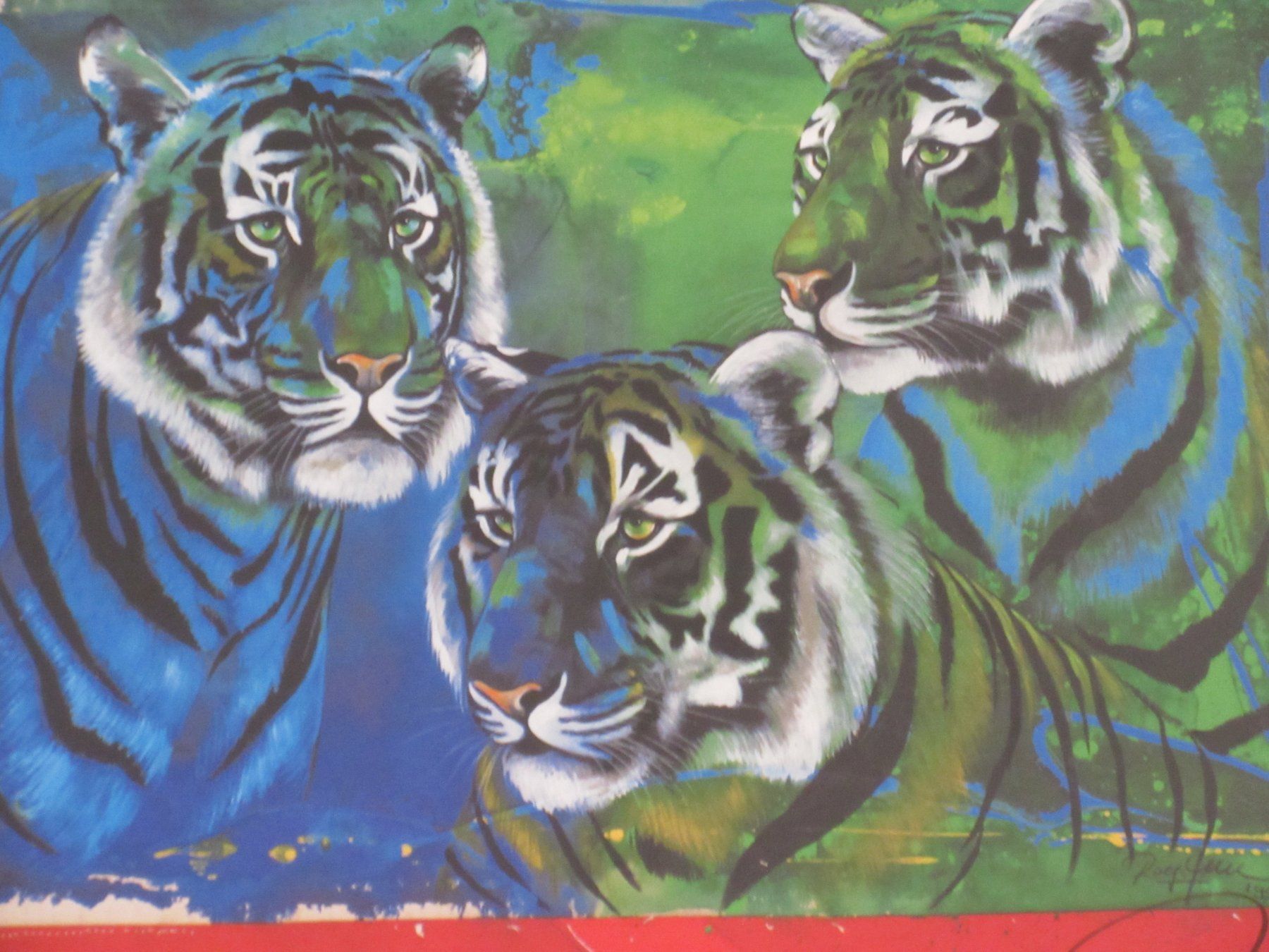 Foto & Immagini: Rolf Knie DREI TIGER  handsigniert – Nuovo (secondo la descrizione) da Weinfelden venduto da Kunst2010 1