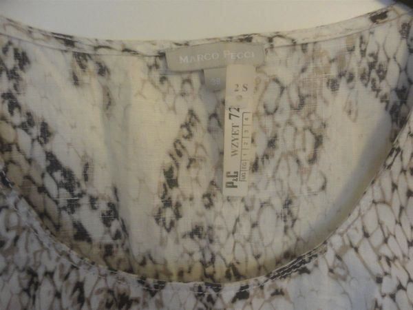 Tops: MARCO PECCI : Top 100% lin, crème imprimé python gris, M – Neu und originalverpackt aus Petit-Lancy von lilycerise 5
