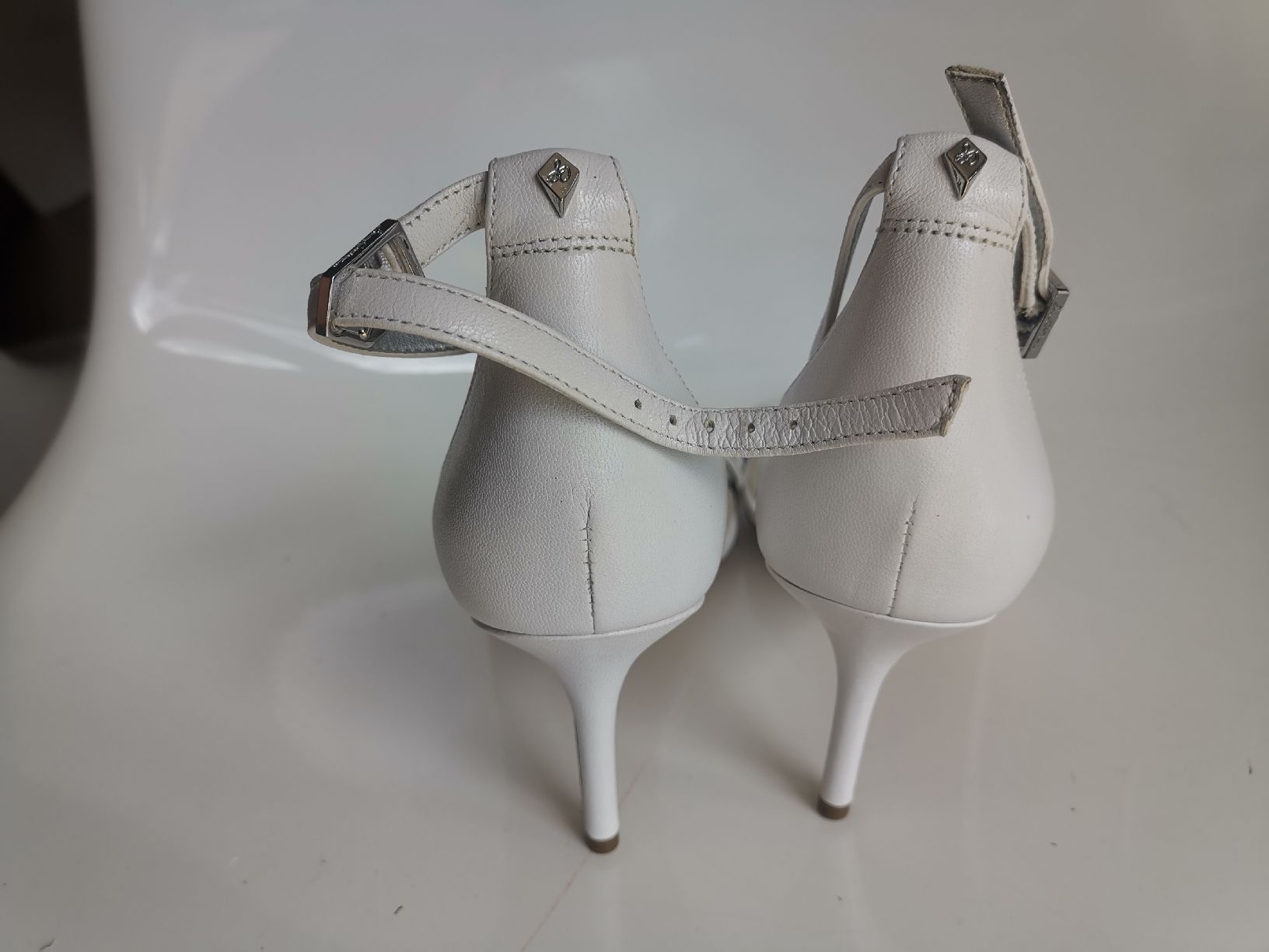 Sam Edelman Damenschuhe: Sam Edelman, Klassischer Sommerschuh, Leder weiss – Neu (gemäss Beschreibung) aus Uerikon von pink_flamingo 3