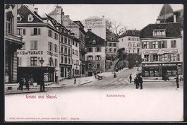 Basel, Strassenpartie am Kohlenberg, Res