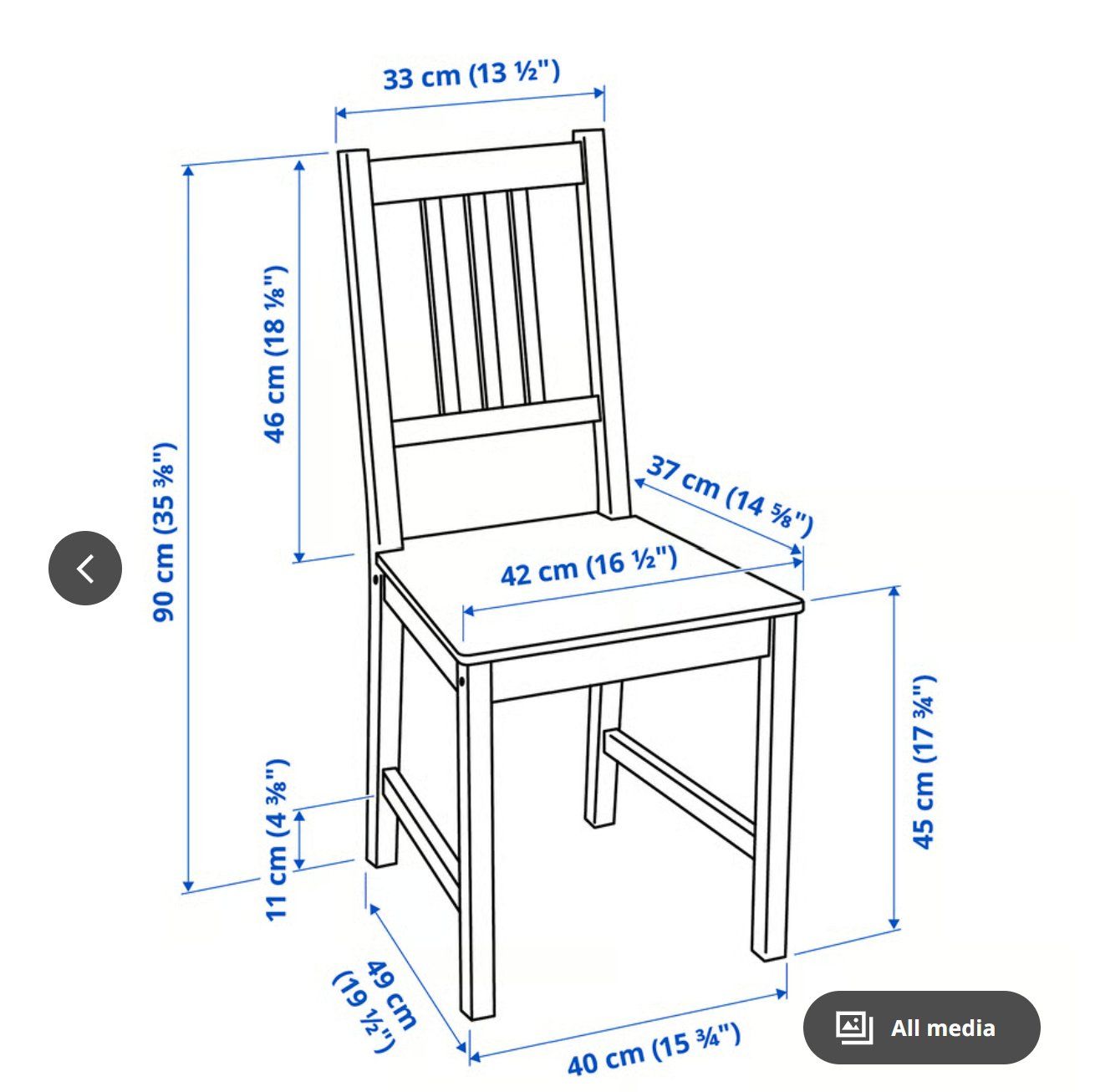 Ikea Set di tavolo e panche: PINNTORP / PINNTORP Table and 4 chairs, light brown stained – Usato da Baden venduto da maj_m9ml 4