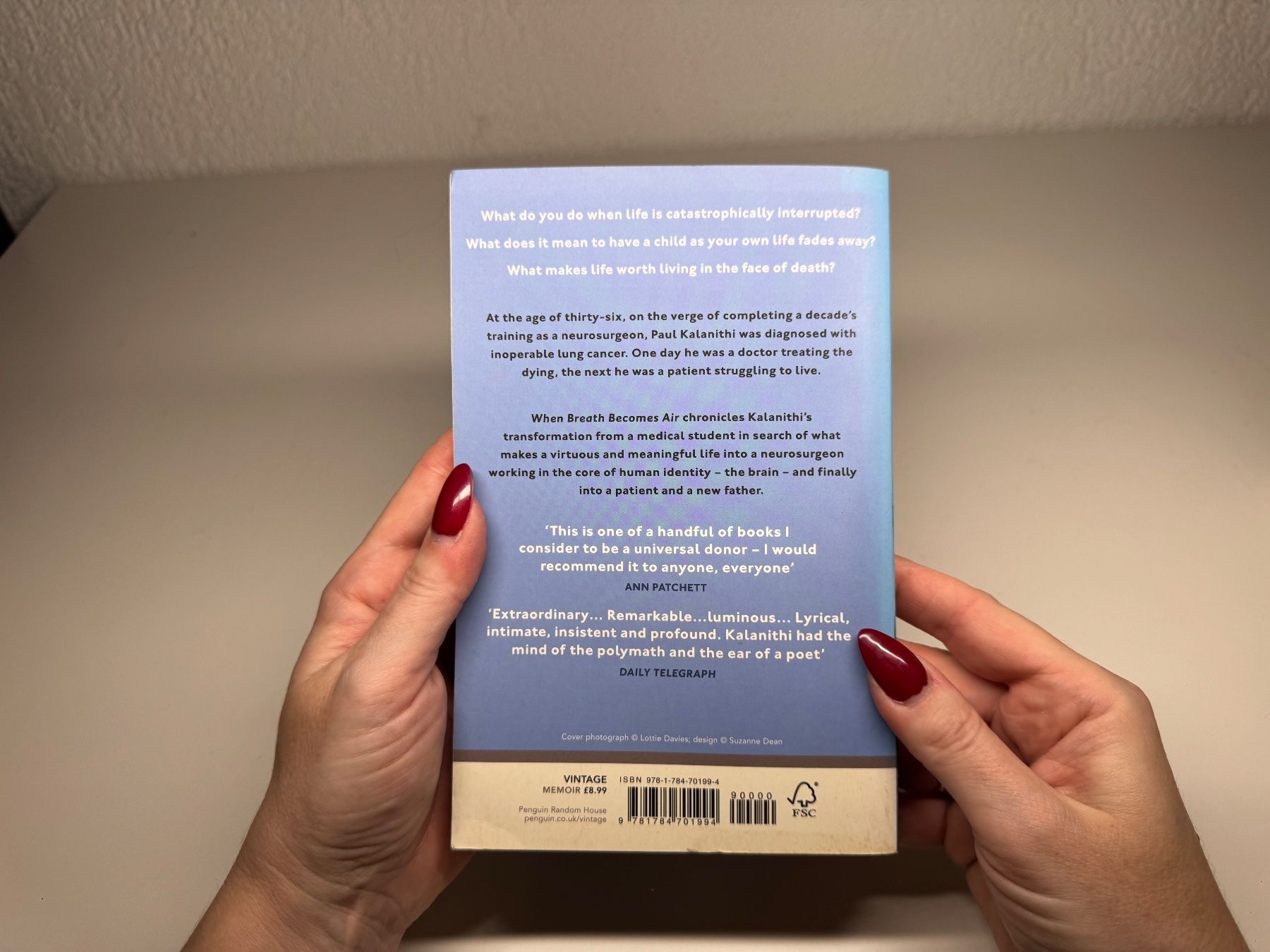 Bücher: BOOK: Paul Kalanithy, When Breathe become Air – Gebraucht aus Grosswangen von English_books 9