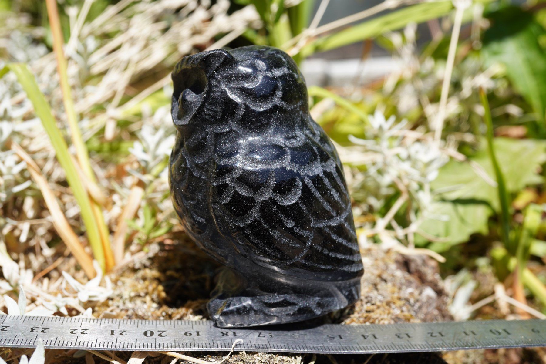 Minerali & Pietre curative: Eule  Obsidian    8cm x 5cm  Räumung    (1) – Nuovo e nell'imballaggio originale da Eschenbach SG venduto da topstone 5