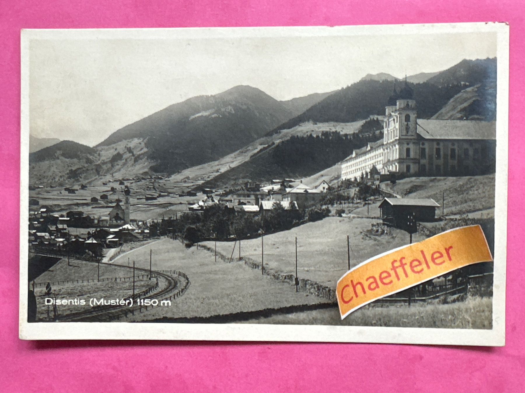 Cartoline postali: Disentis (Mustér) – Usato da Zürich venduto da Chaeffeler