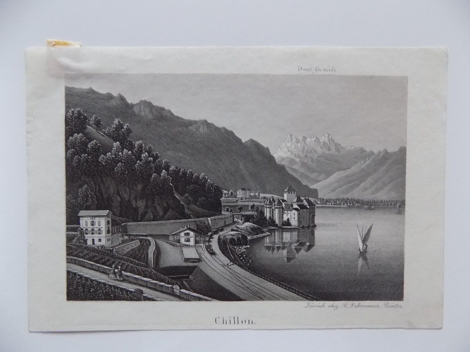 Incisioni: Château Chillon Dent du Midi – Usato da Risch venduto da Antikfee