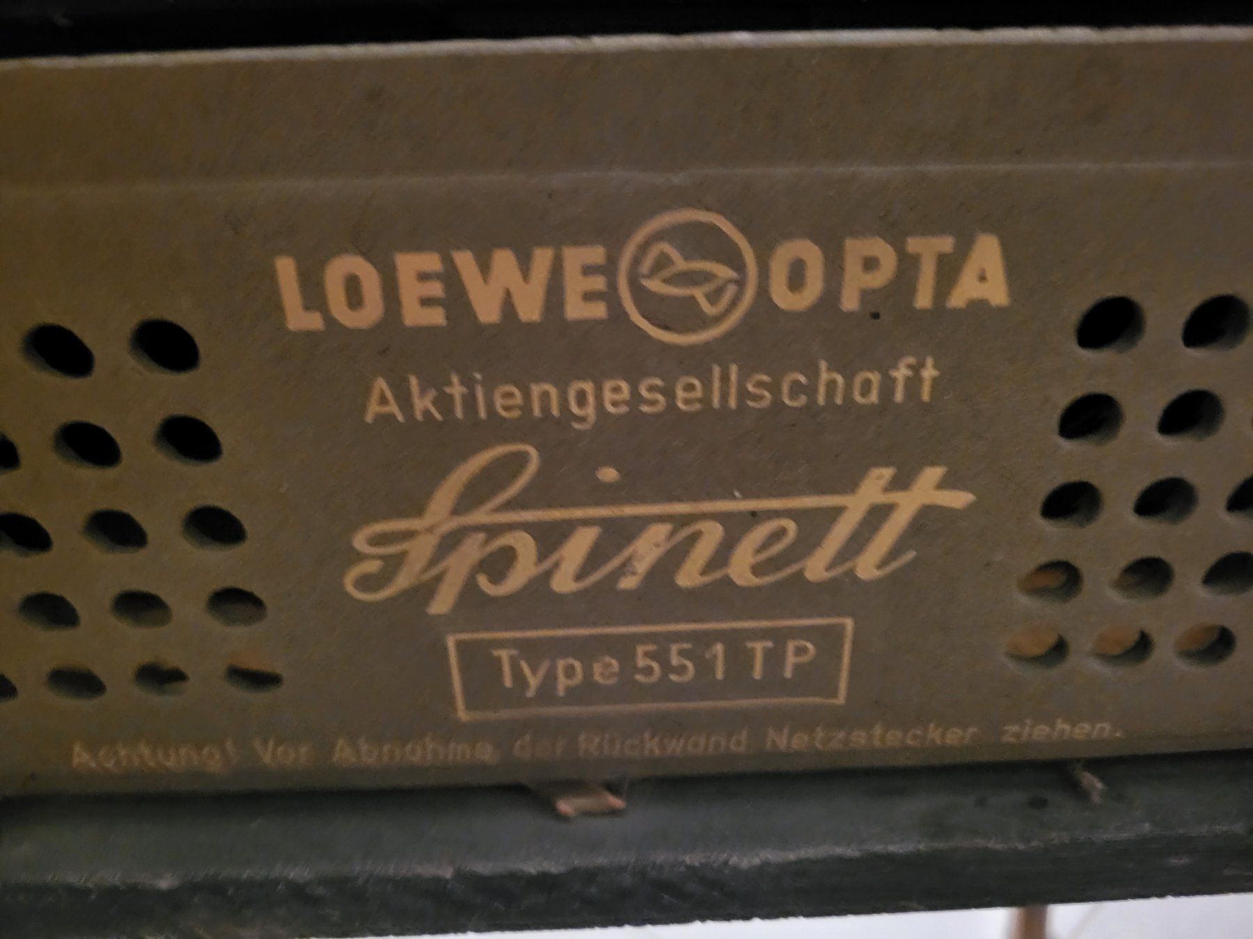 Loewe Radios: Loewe Opta Spinett - Musiktruhe – Gebraucht aus Rümlang von Turrin 6