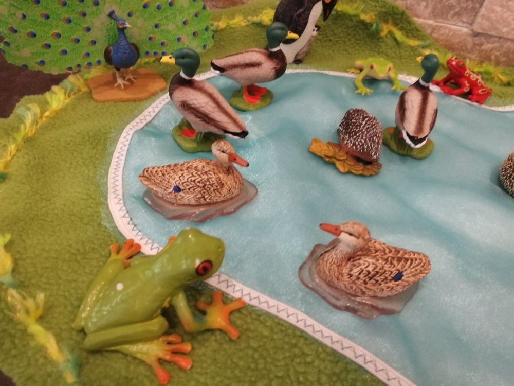 Schleich Set See Ente Teich Igel Schwan Kaufen auf Ricardo