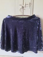 Topshop jupe en velours bleu marine Taille 38