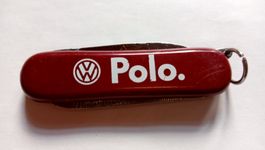 VW Polo kleines Sackmesser Rot Vintage 2 Funktionen
