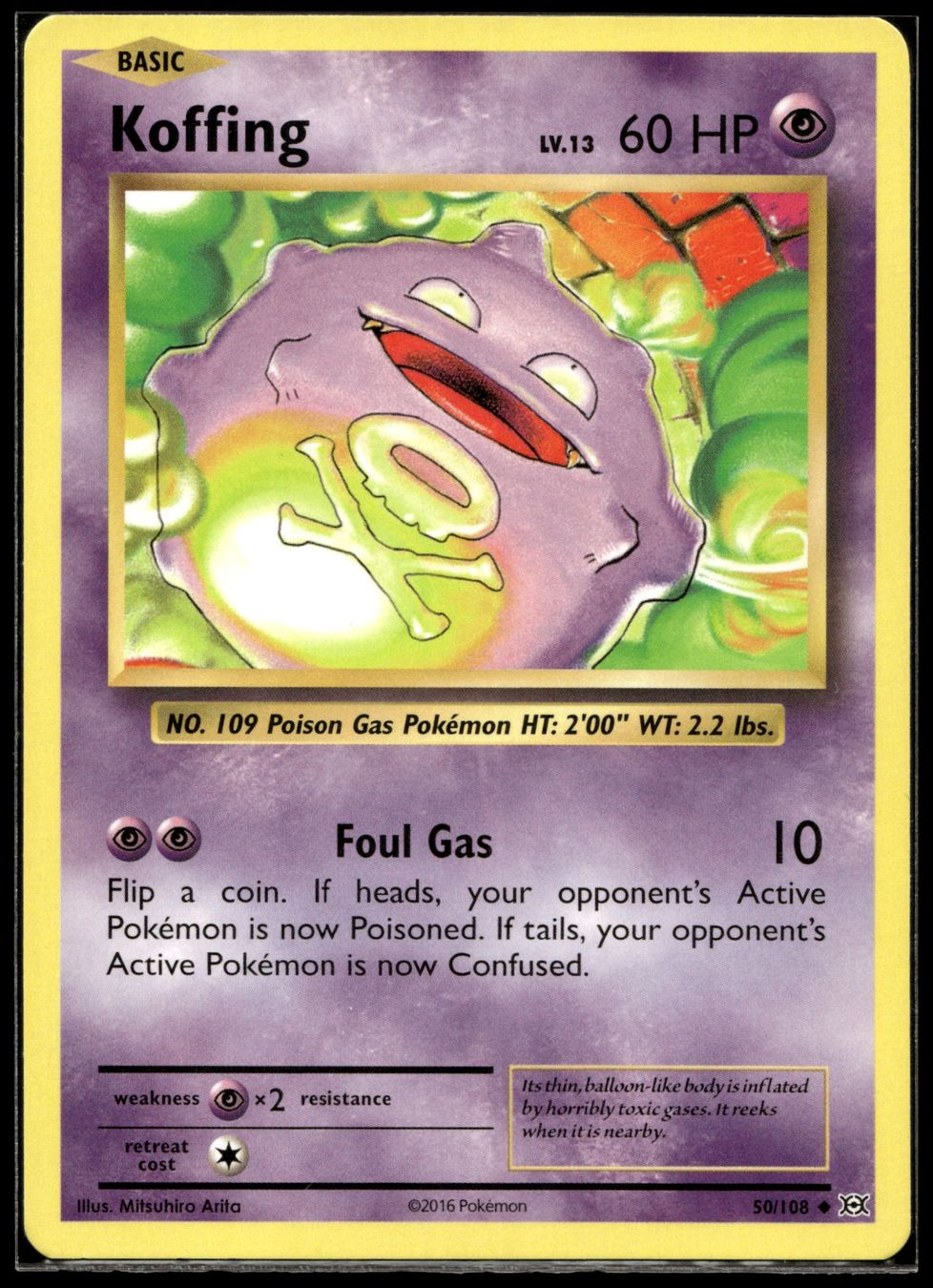 Pokémon Carte collezionabili: Koffing (EVO EN 50/108) – Nuovo (secondo la descrizione) da Affoltern am Albis venduto da Chiesa_5